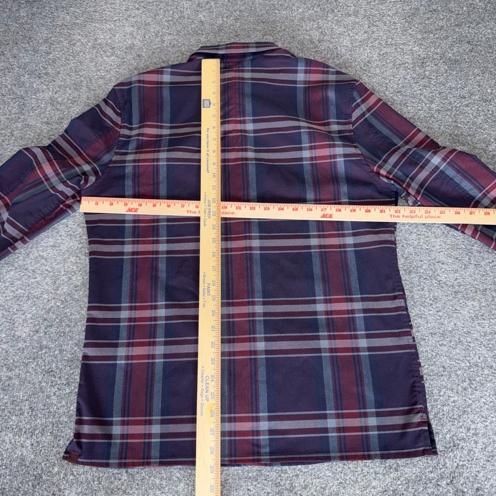 Lululemon Masons Peak Mens Medium Plaid Long Sleeve Button Shirt Flannel Casual - Picture 3 of 6